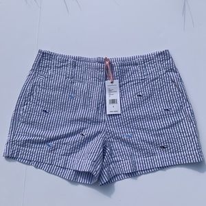 Vineyard Vines Seersucker Striped White Blue Shorts NWT 2